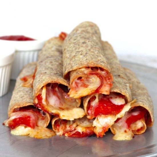 Baked Pizza Taquitos