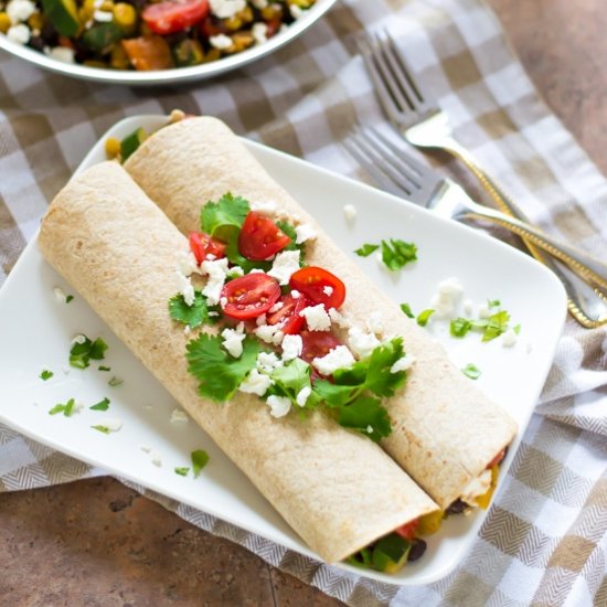 Summer Veggie Burritos