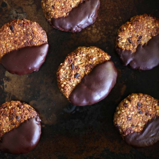 Grown Up Dark Choc Quinoa Cookies