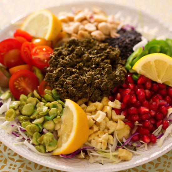 Pomegranate Tea Leaf Salad