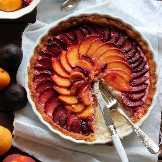 Peach and Plum Tart