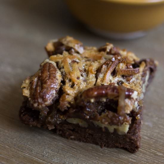 German Chocolate Pecan Bars