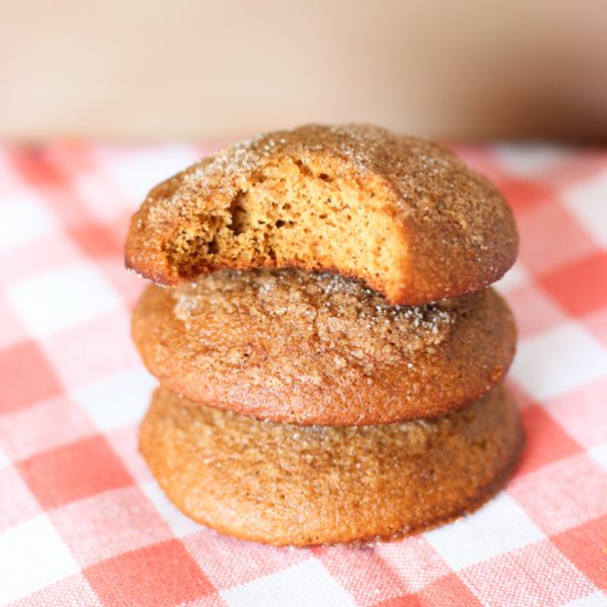 Soft Gingersnap Muffin Tops