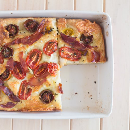 Prosciutto and Tomato Focaccia