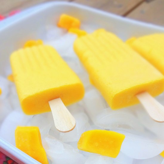 Mango Ginger Popsicles