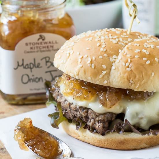 Burgers with Bacon Jam