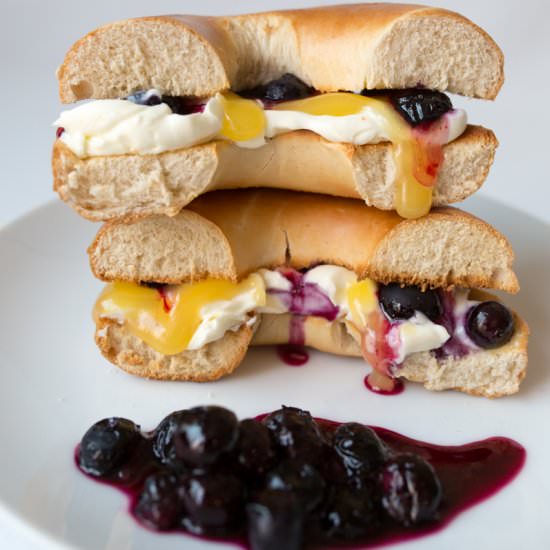 Blueberry Lemon Cheesecake Bagel