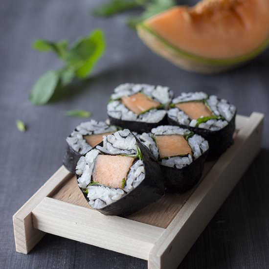 Mint & melon makis