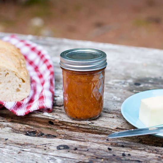 Honey Apricot Jam with Elderflower