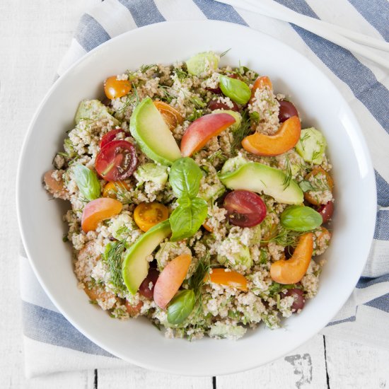 Summer salad with couscous