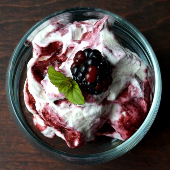 Brandied Blackberry Fool