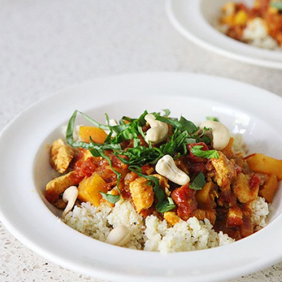 Thai Curry Cashew Chicken Casserole