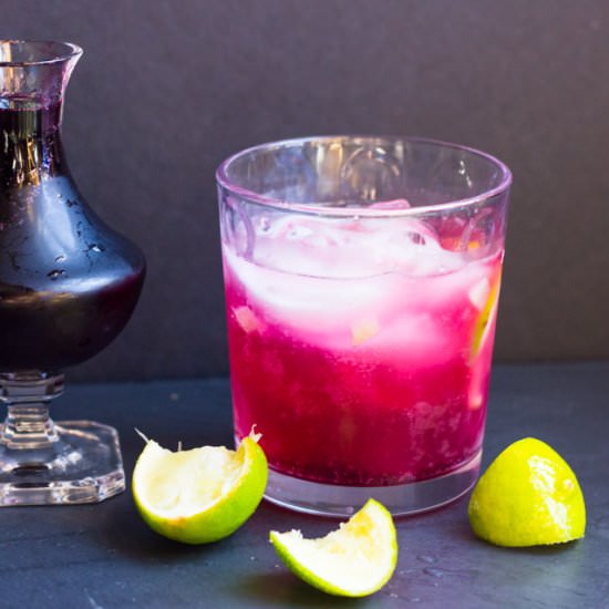 Blueberry Basil Cocktail Syrup