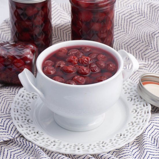 Sour Cherries in Light Syrup