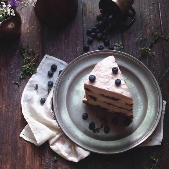 Fresh Blueberry Layer Cake