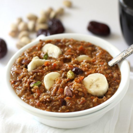 Overnight Crock Pot Carrot Oats