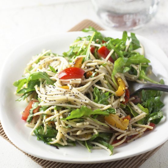 Arugula Pasta Salad With Poppy Seed