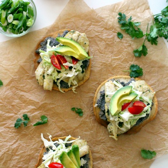 Cilantro Lime Fish Tostadas