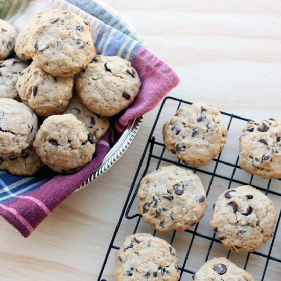 Banana Oatmeal Chocolate Cookies