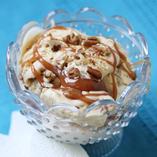 Salted Caramel Pecan Ice Cream