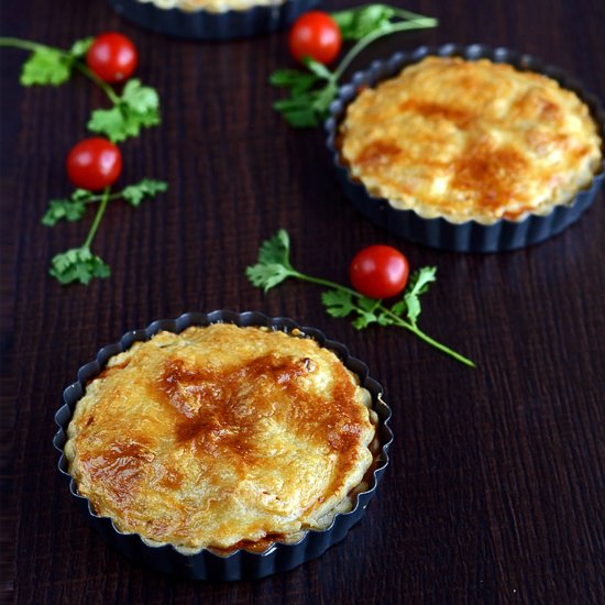 Chicken Mushroom Flan Pie