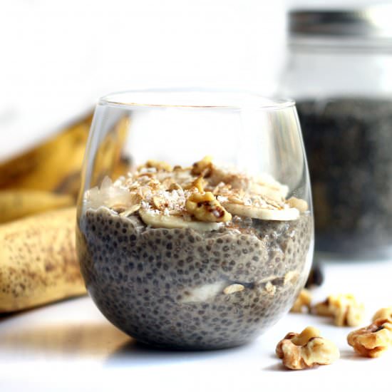 Banana Coconut Chia Pudding