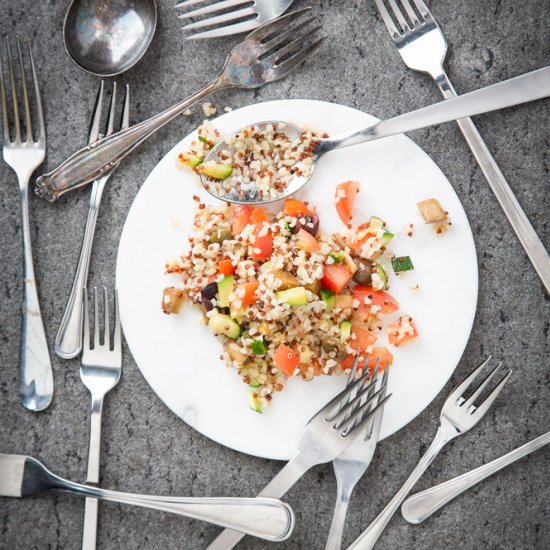 Quinoa and Bulgur Salad