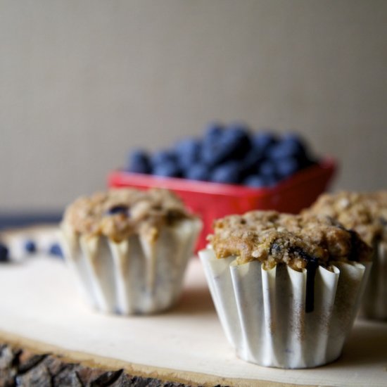 Whole Grain Blueberry Muffins