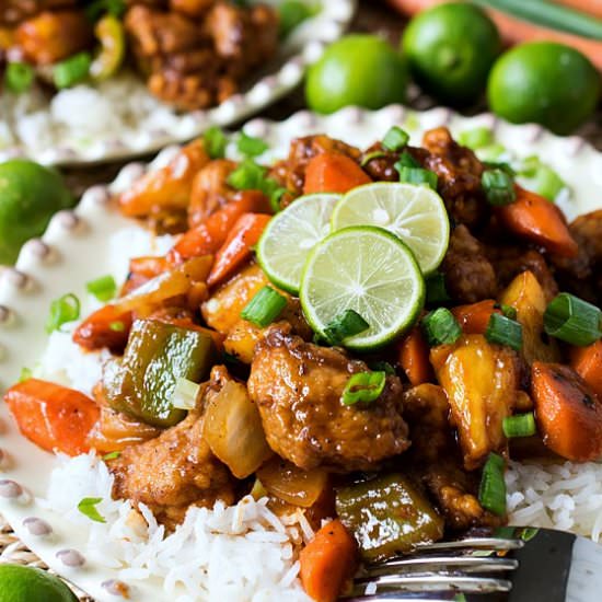 Sweet and Sour Key Lime Pork