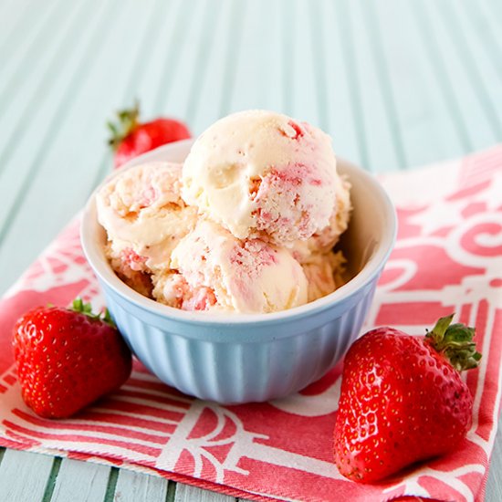 Strawberry Clotted Cream Ice Cream