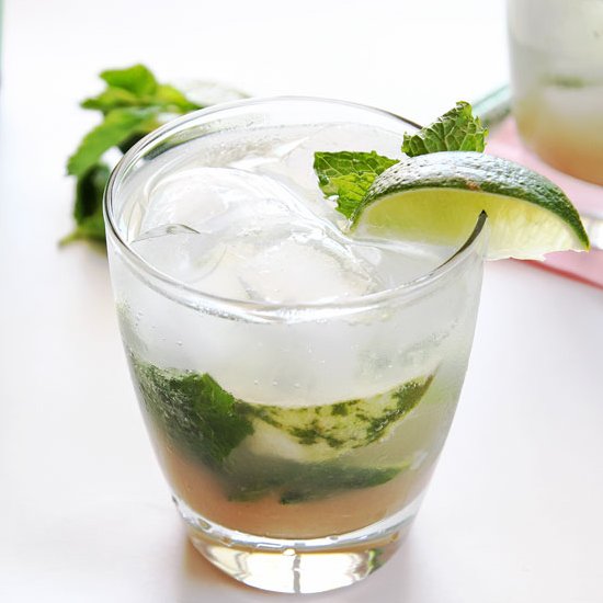 Rhubarb Mojito Mocktail