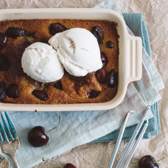 Cherry Paleo Cake for Two