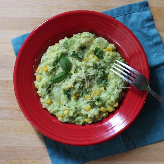 Avocado and Corn Risotto