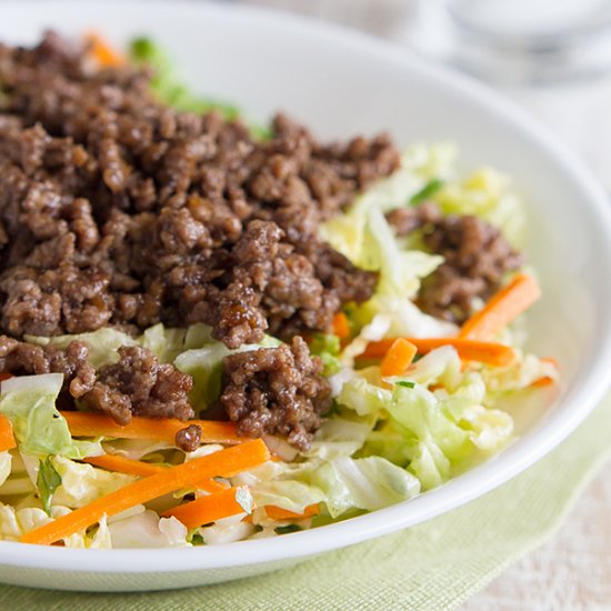 Asian Beef and Cabbage Salad