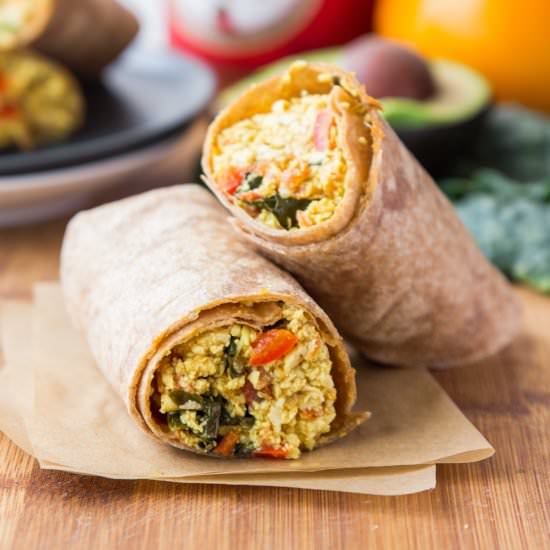 Vegan Superfood Breakfast Burritos