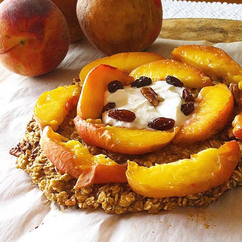 Peach Pie Breakfast Pizza