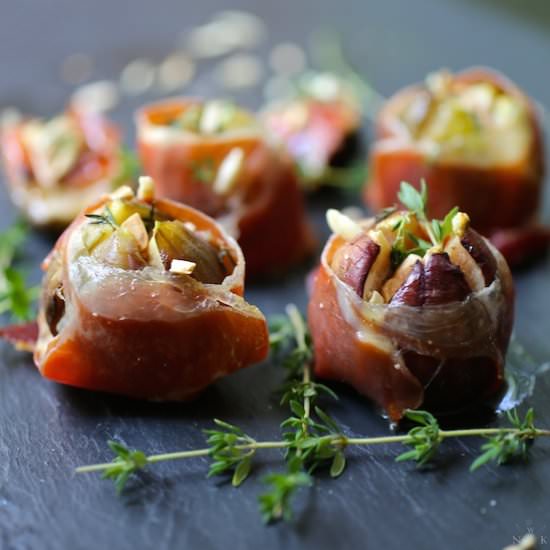 Figs with Bleu Cheese and Serrano