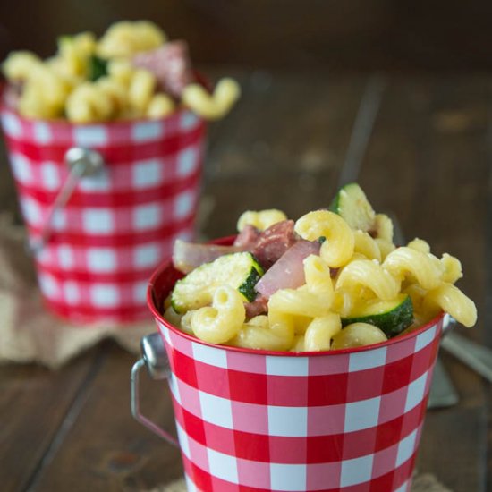 Pasta Salad with Summer Sausage