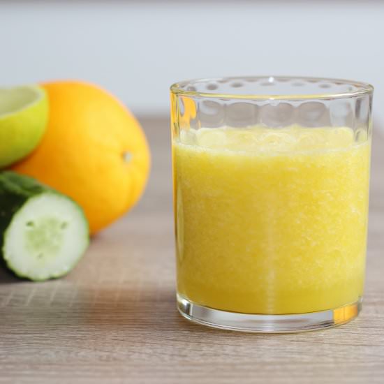 Orange, Cucumber Smoothie with Lime