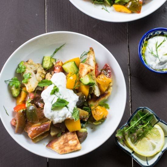 Heirloom Tomato Fattoush Salad