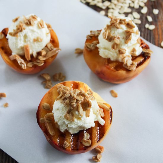 Grilled Peaches &Whipped Mascarpone