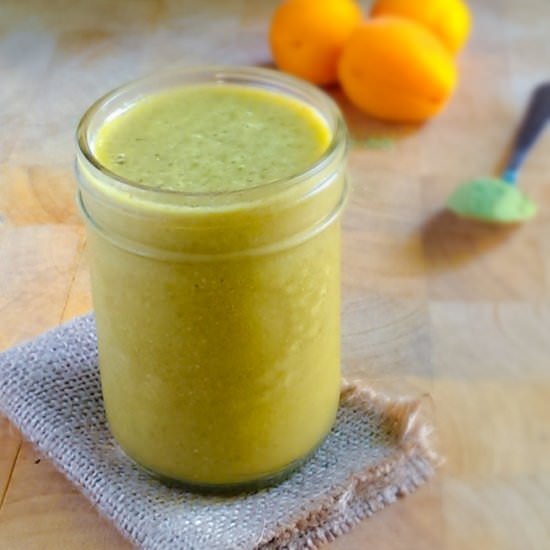 Apricot Vanilla Matcha Smoothie