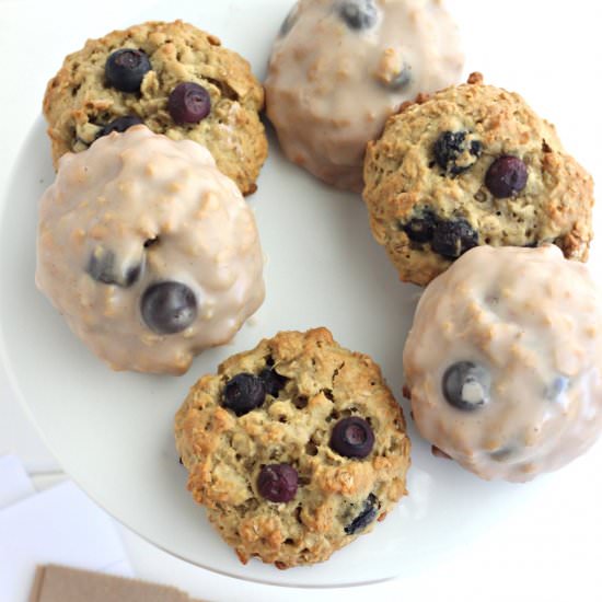 Blueberry Oatmeal Breakfast Cookies