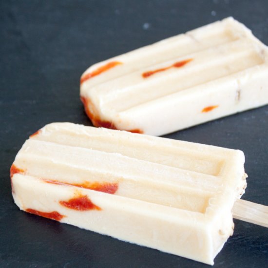 Mango Sriracha Popsicles