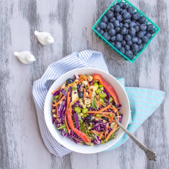 Rainbow Salad & Peanut Vinaigrette