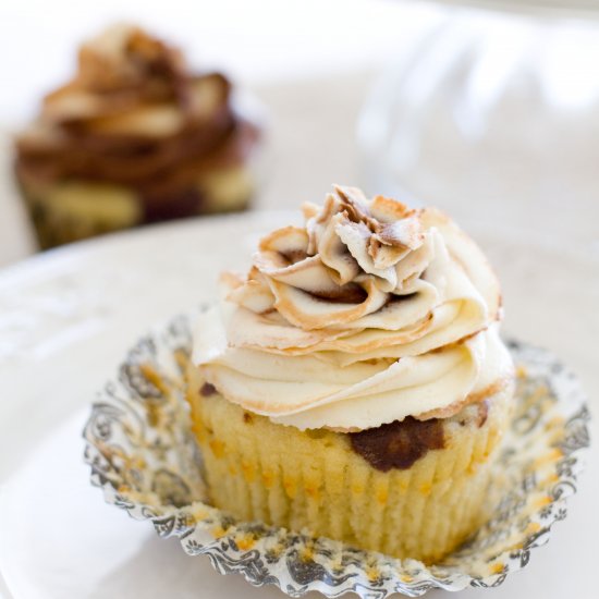 Chocolate Vanilla Marble Cupcakes