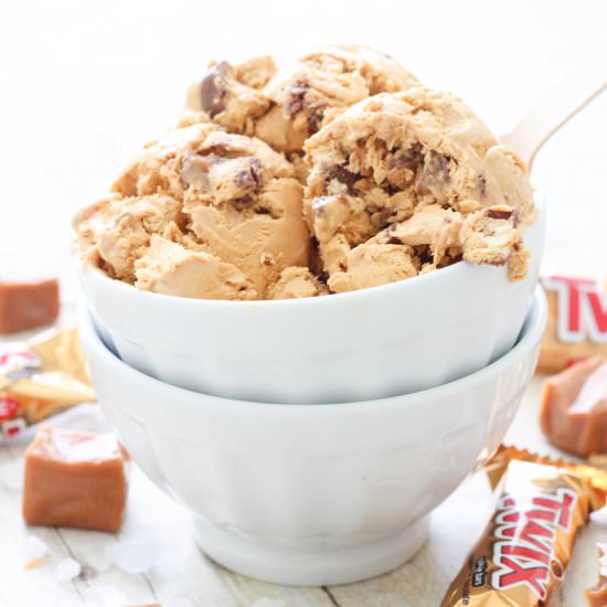 Salted Caramel Twix Ice Cream