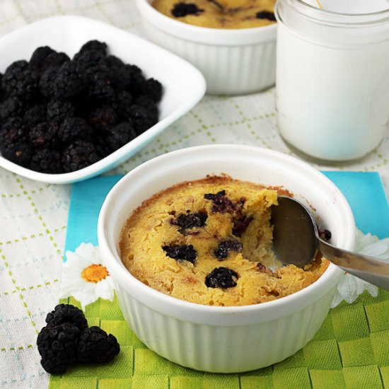 Low Carb Blackberry Pudding