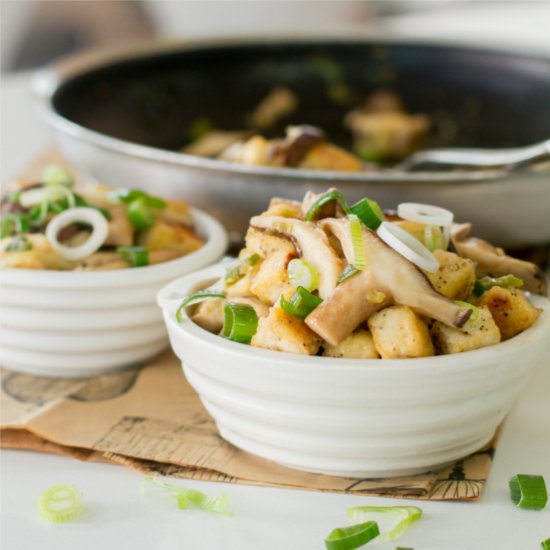 Miso-Shiitake Mushroom Tofu