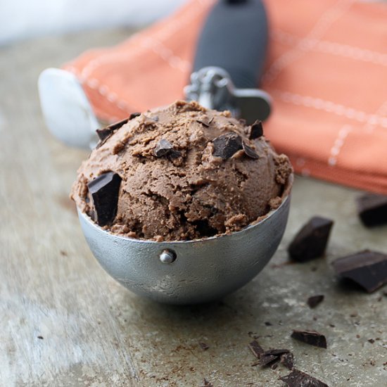 Chocolate Chunk Avocado Ice Cream